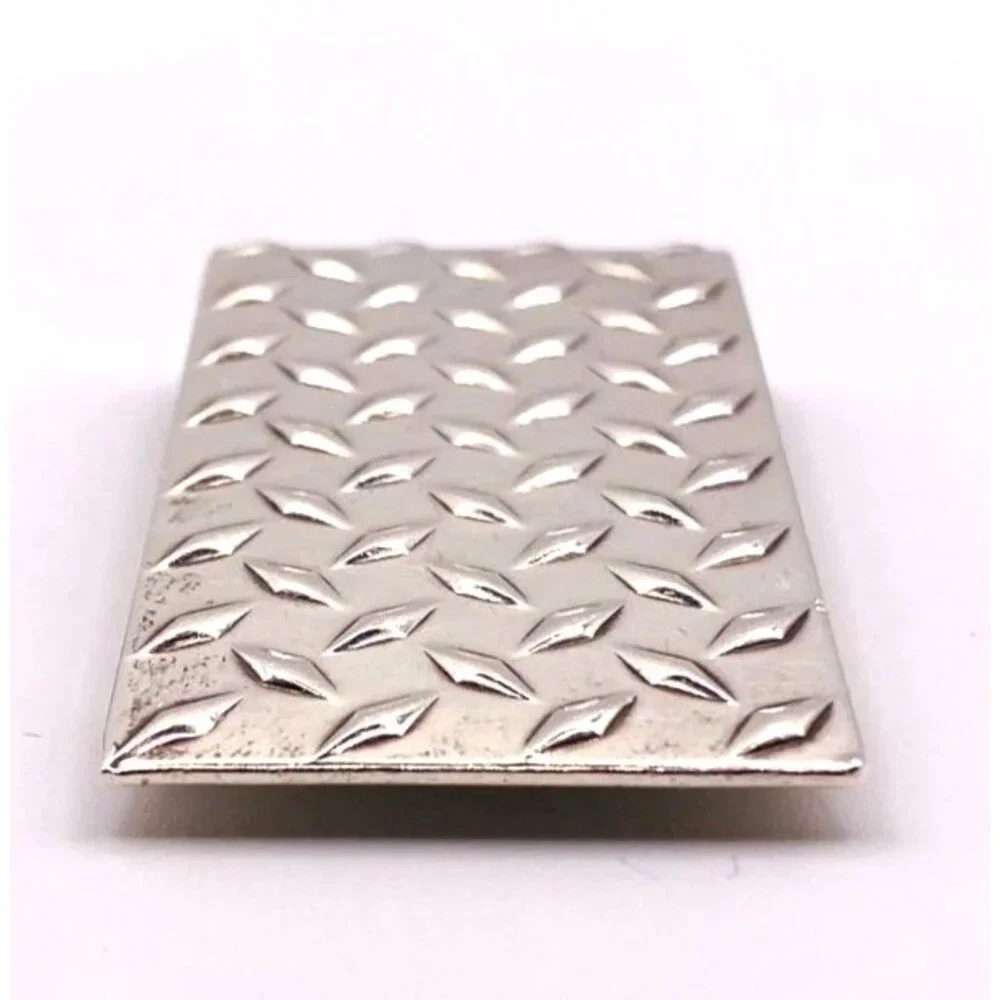 Tiffany & Co Sterling Silver 925 Wide Money Clip Tread Plate